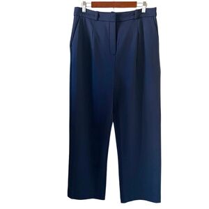 J. Crew NEW Wide-Leg Pant/Trouser In Navy Blue Size 12